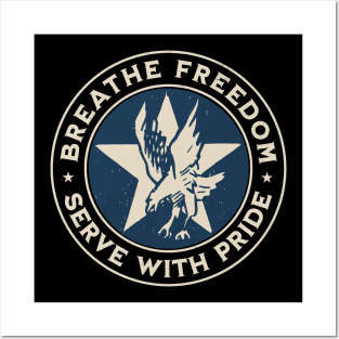 Air Force - Breathe freedom, serve with pride Posters and Art